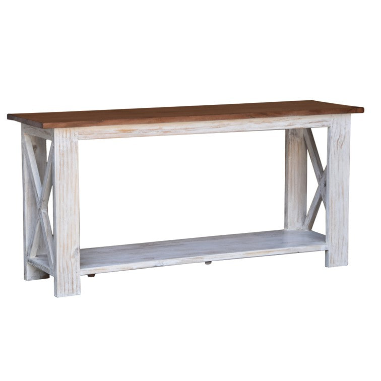 Lisa Hand Carved Wooden Console Table