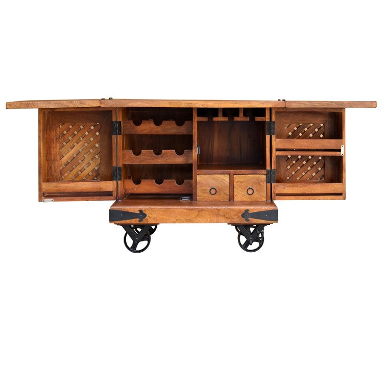 Paulo Wooden Bar Cabinet