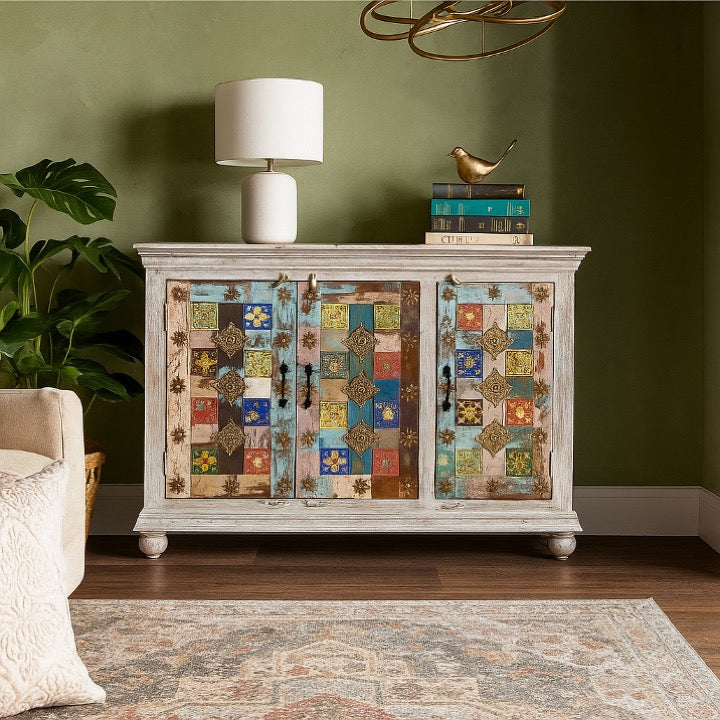Carol Multi Color Tile SideBoard