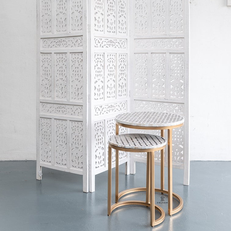 Katie Mother of Pearl Inlay Nesting Tables