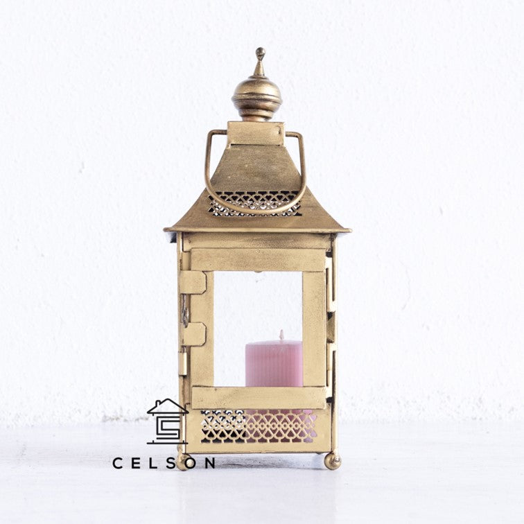 Zara Brass Finish Lantern