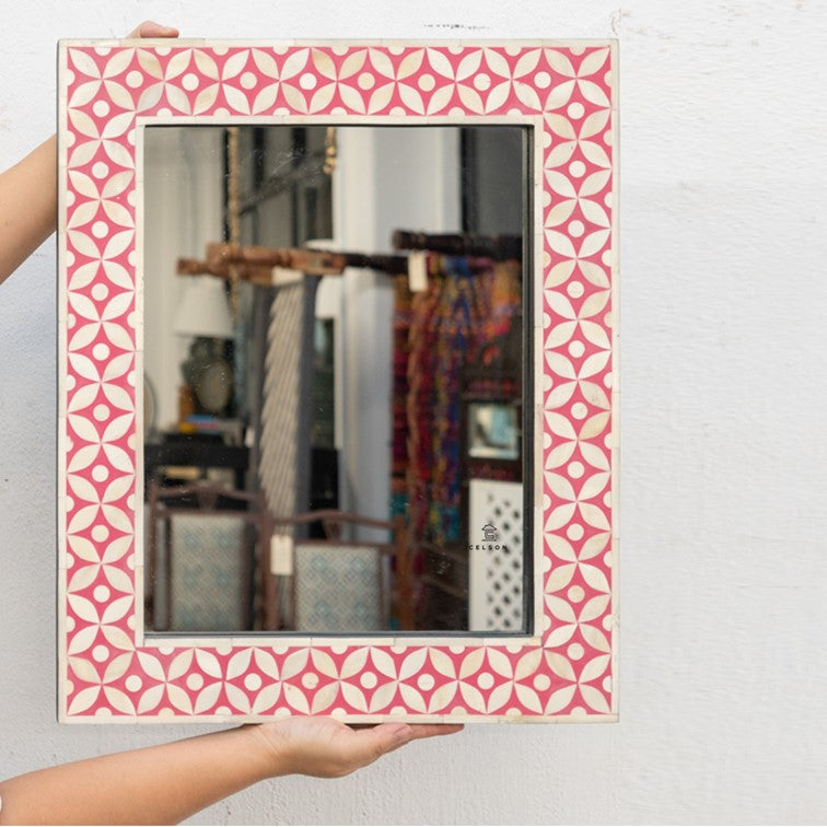Nicole Bone Inlay Mirror