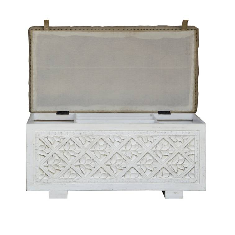 Rio Wooded Carved Storage Trunk