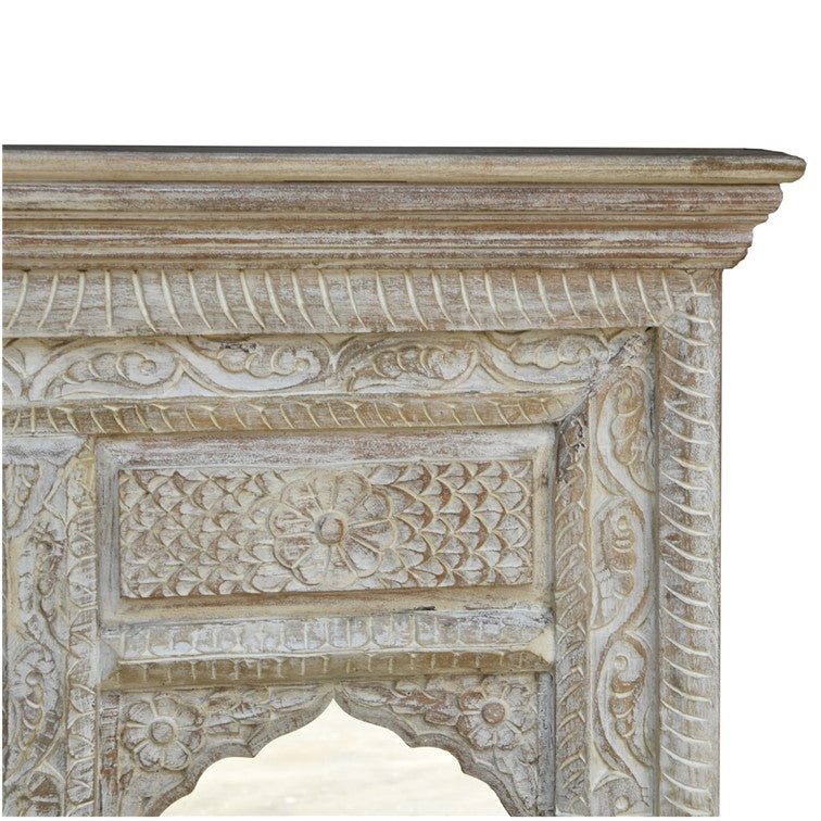 Shiva Hand Carved Mirror