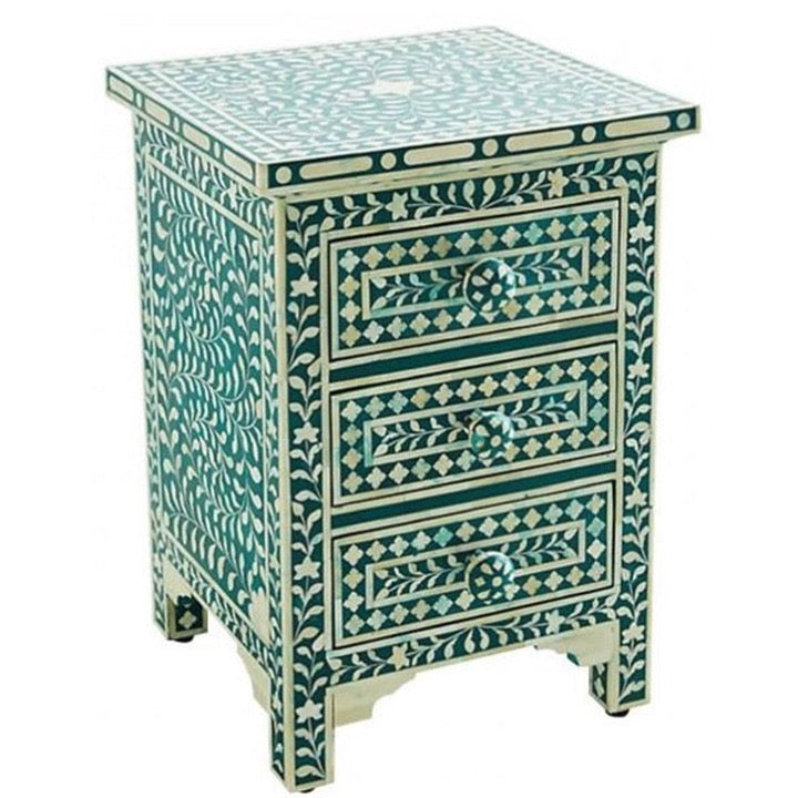 Lakky Bone Inlay Bedside