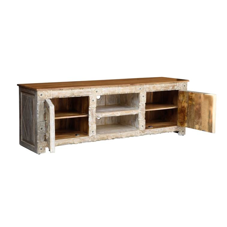 Connie Hand Carved Wooden TV Cabinet