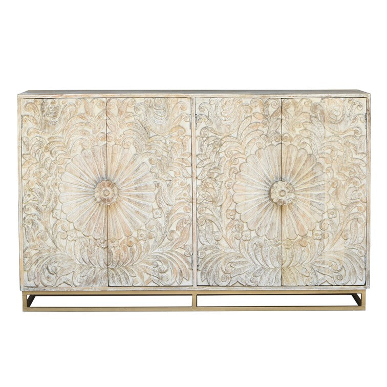 Jade Hand Carved Side Board