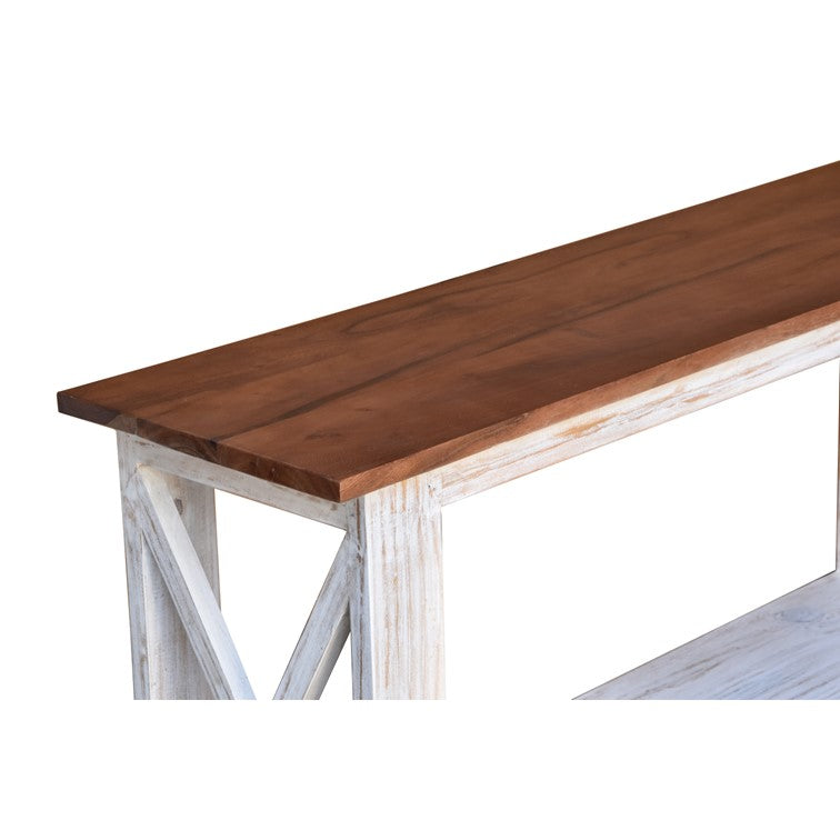 Lisa Hand Carved Wooden Console Table