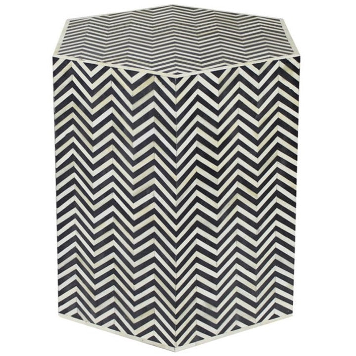 Gloria Bone Inlay Stool