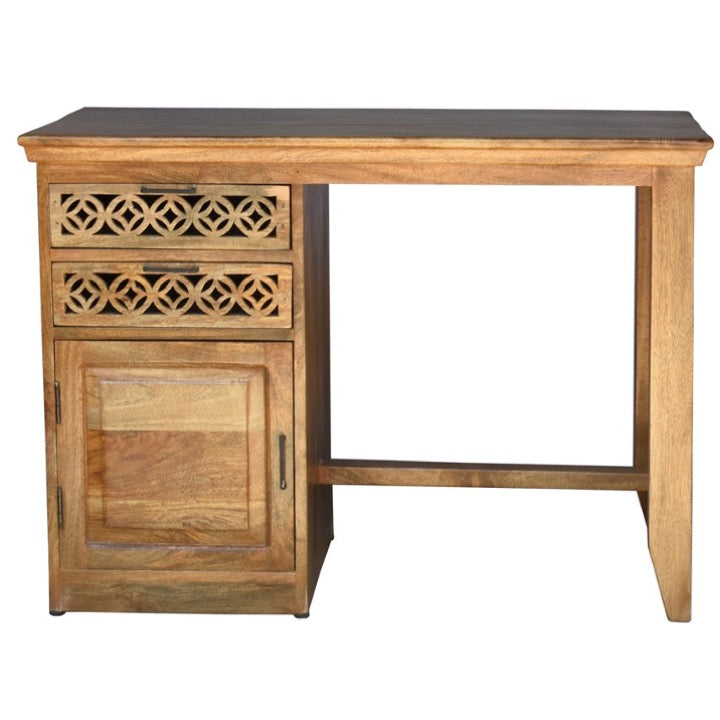 Andrew Wooden Hand Carved Study Table
