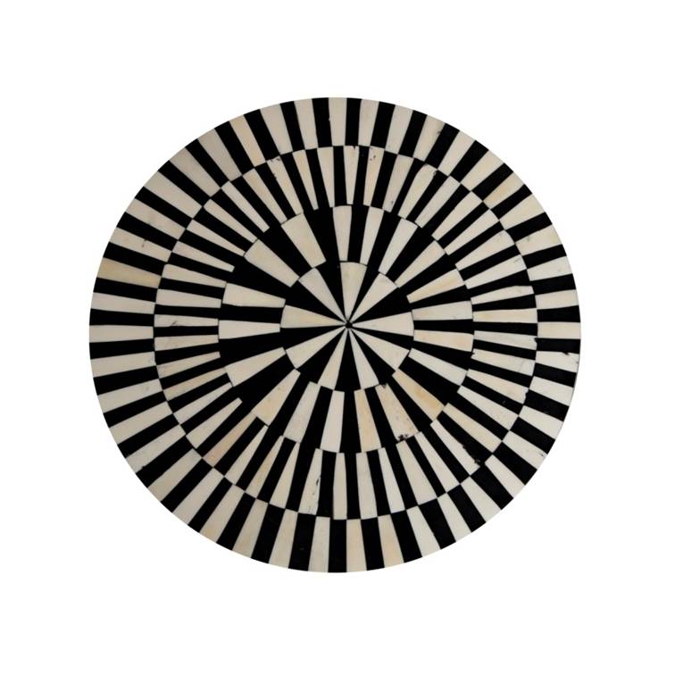 Eli Bone Inlay Stool