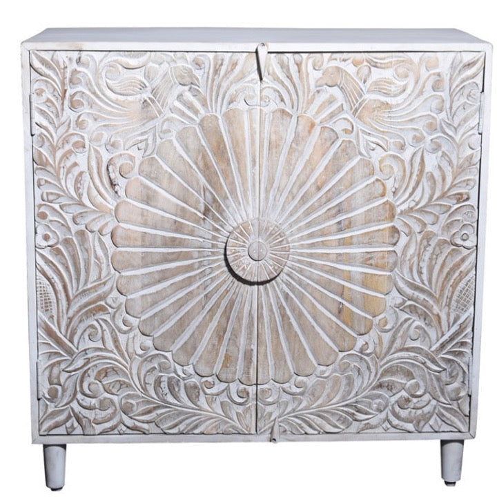 Helberg Wooden Carved Cabinet