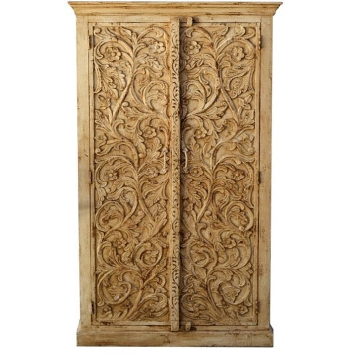 Stefen Hand Carved Almirah