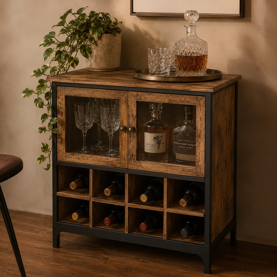 Simon Wooden Bar Cabinet