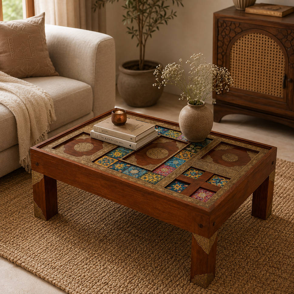 Kia Hand Carved Coffee Table