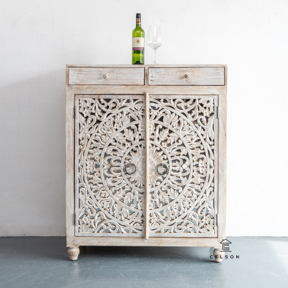 Rudit Wooden Bar Cabinet