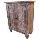 Switch Kristen Hand Carved Wooden Shoe Cabinet 2 image