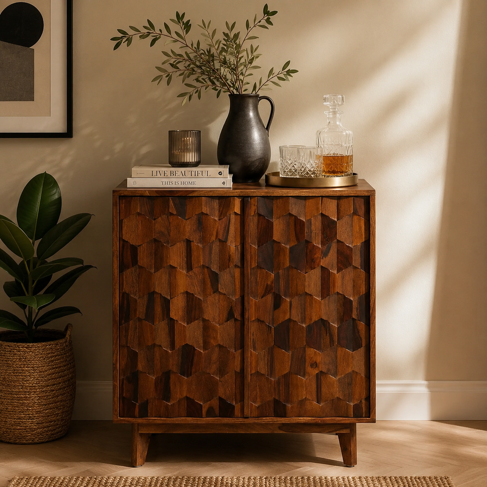 Clayton Wooden Bar Cabinet