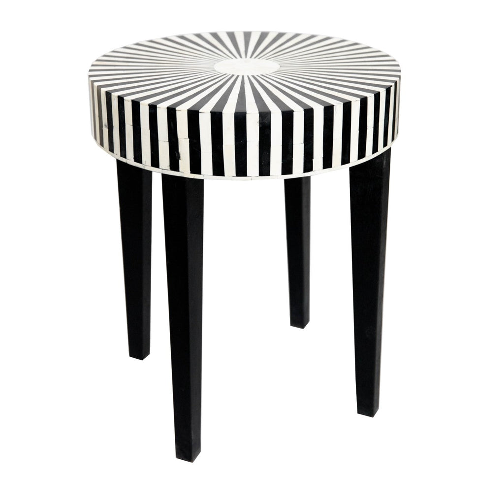 Jess Bone Inlay Stool