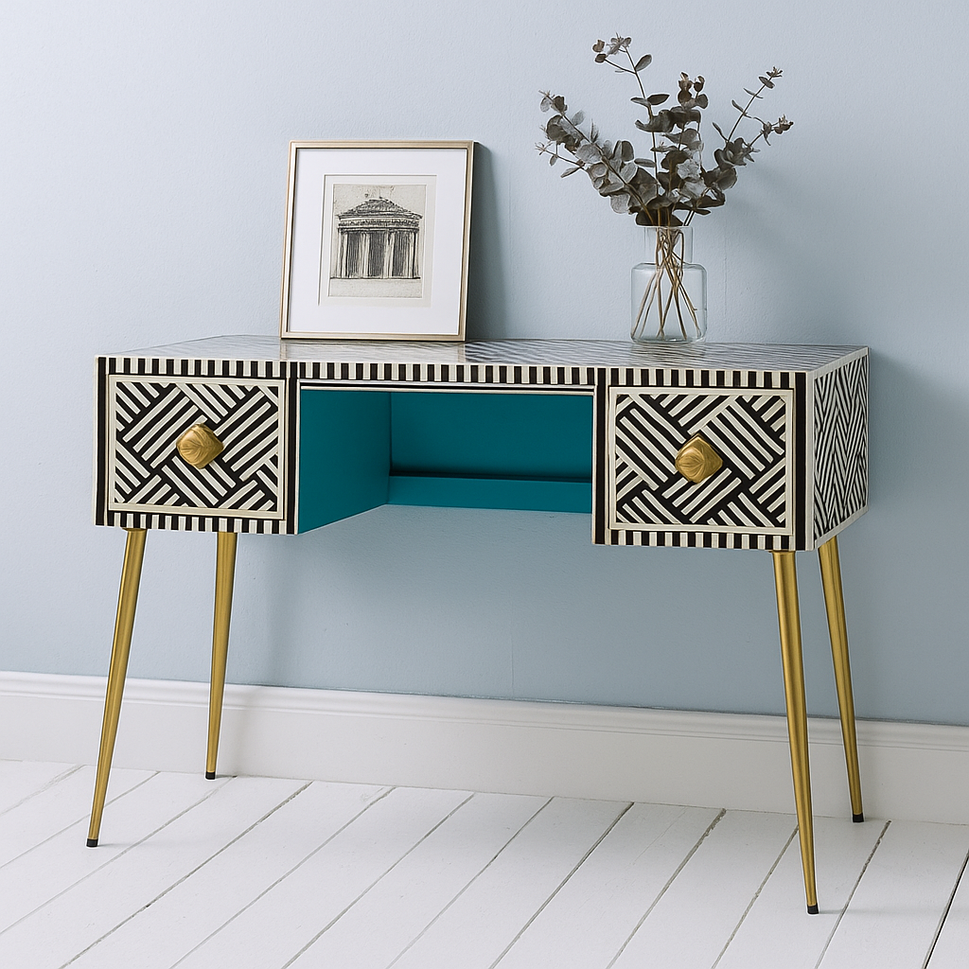 Neal Bone Inlay Study Table