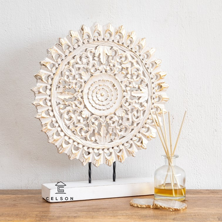 Biba Wooden Carved Table Decor