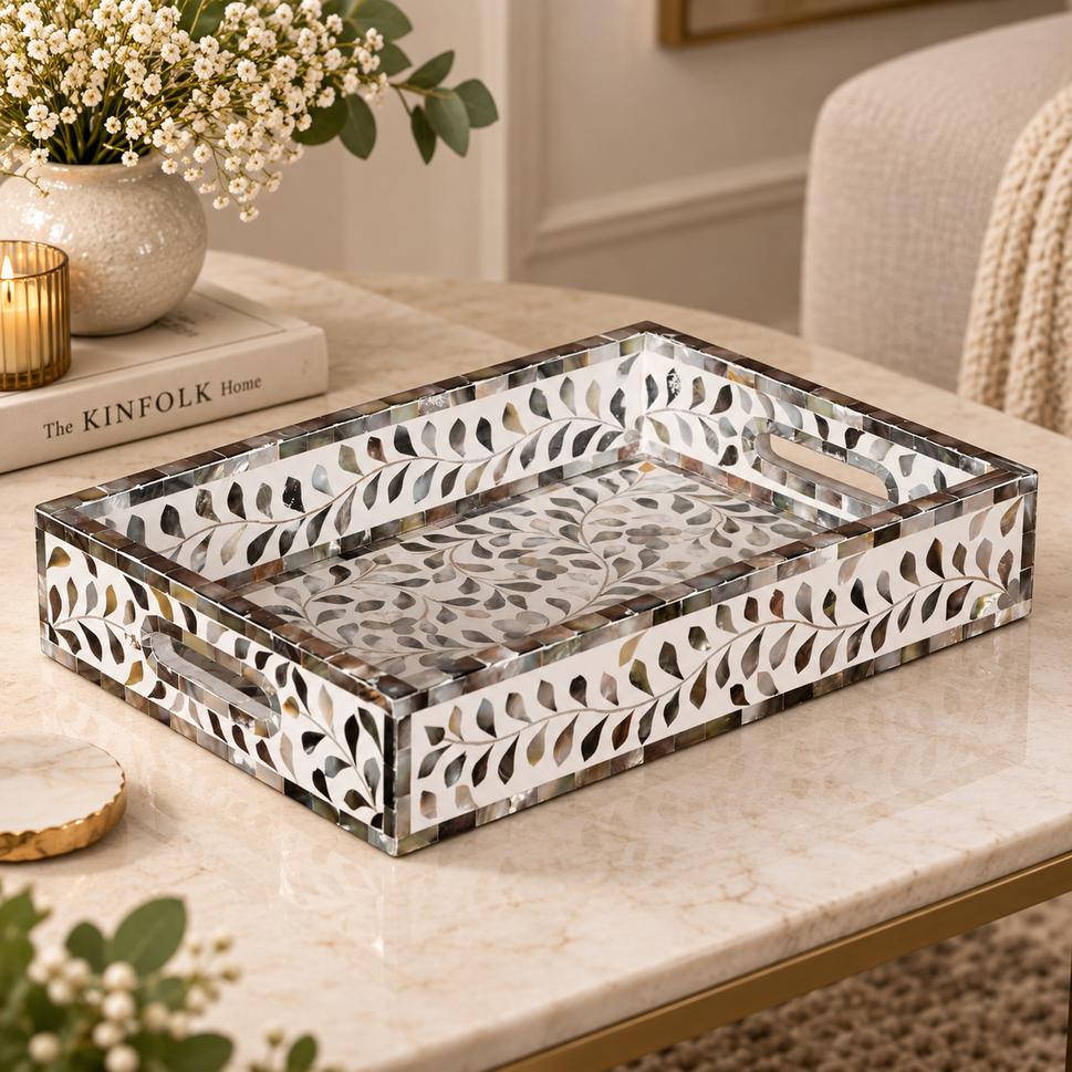 Trish Mother of Pearl Inlay Tray