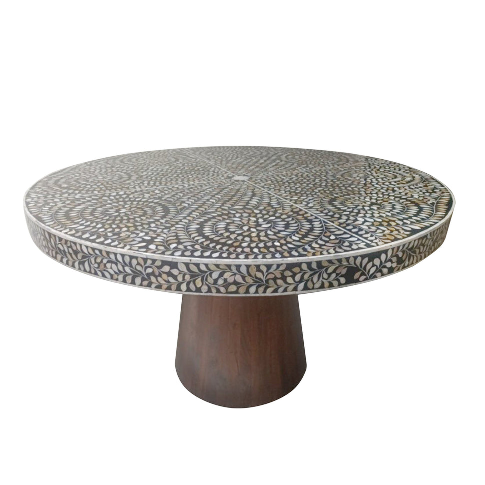 Liza Mother of Pearl Inlay Dining Table