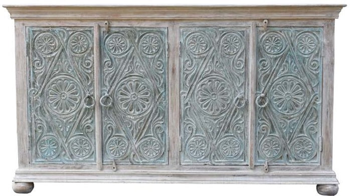 Lim Hand Carved Wooden Side Board