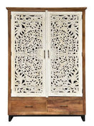 Switch Paul Hand Carved Wooden Shoe Cabinet 2 image
