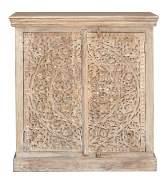 Russel Carved Wooden Chest