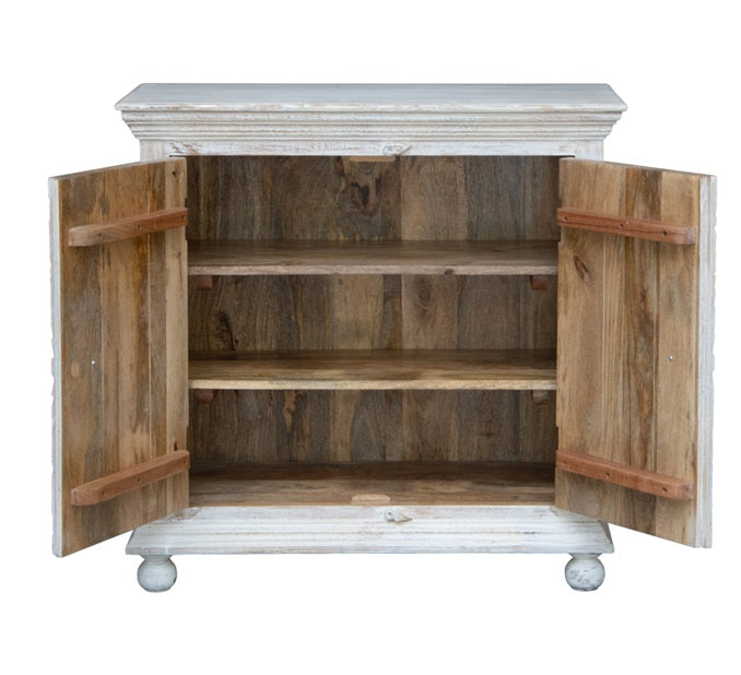 Innu Carved Wooden Cabinet