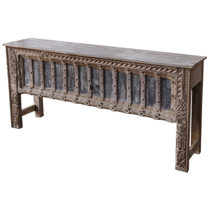 Chiranjeev Wooden Hand Carved Console Table
