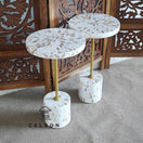 Switch Brian Mother of pearl Inlay Stool 2 image
