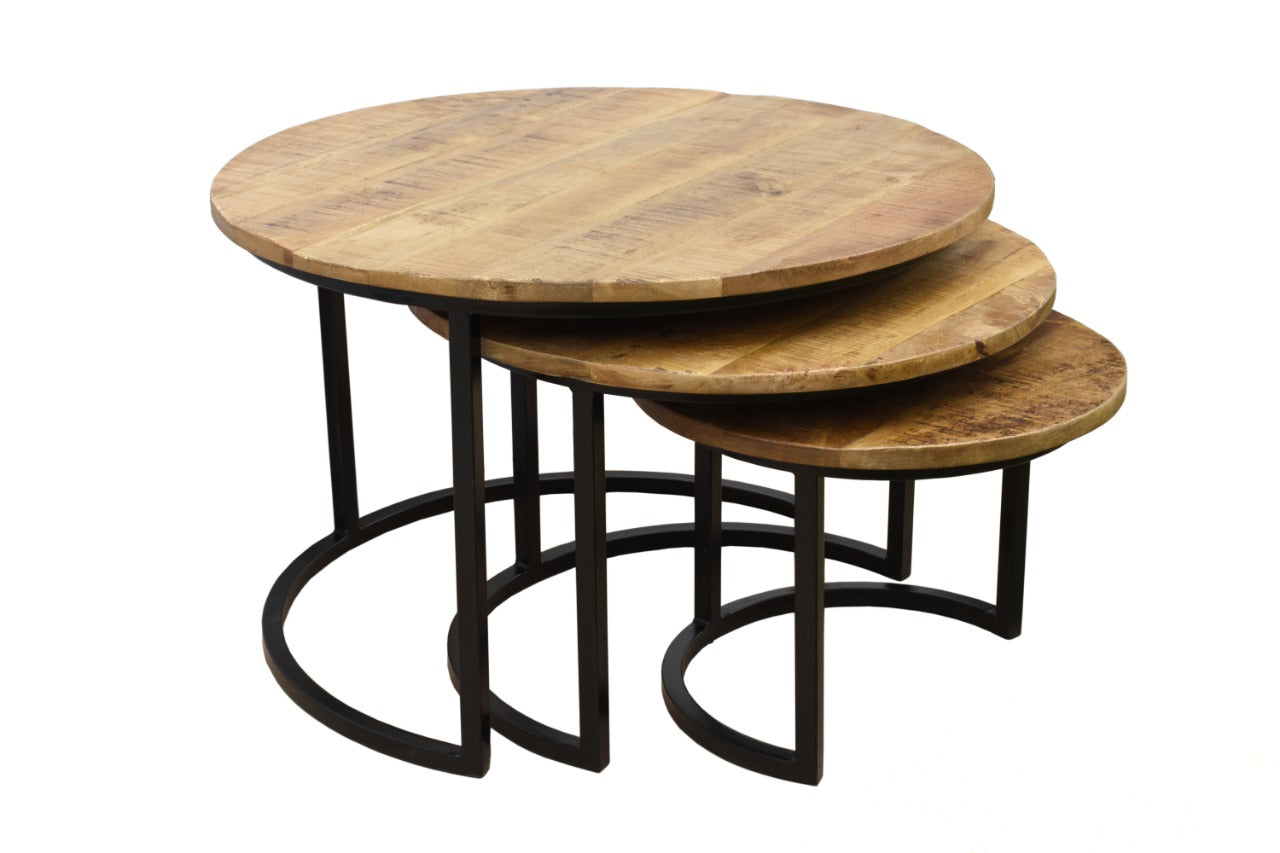 Darko Carved Wooden Coffee Table