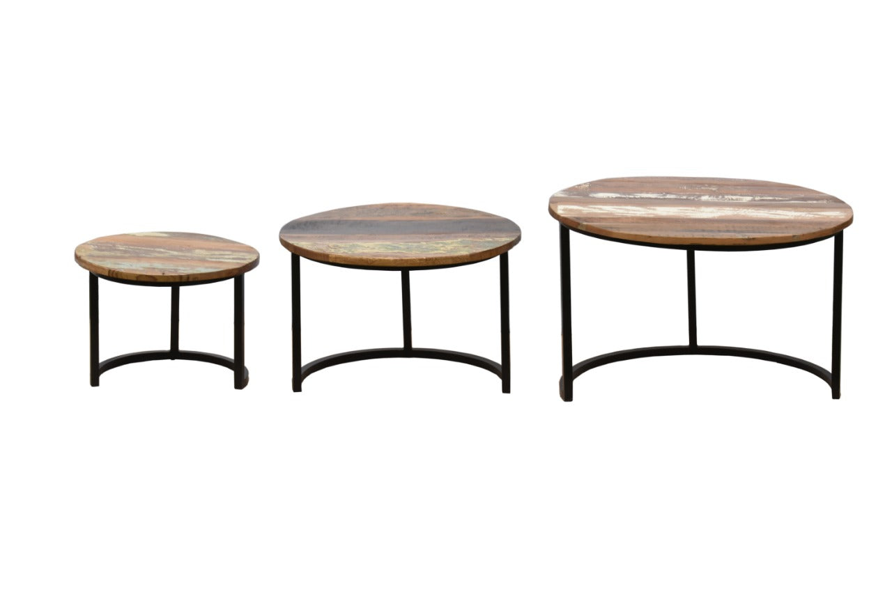 Lina Carved Nesting Coffee Table