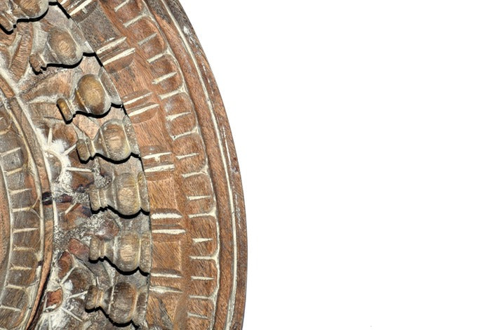 Royce Hand Carved Wooden Mirror