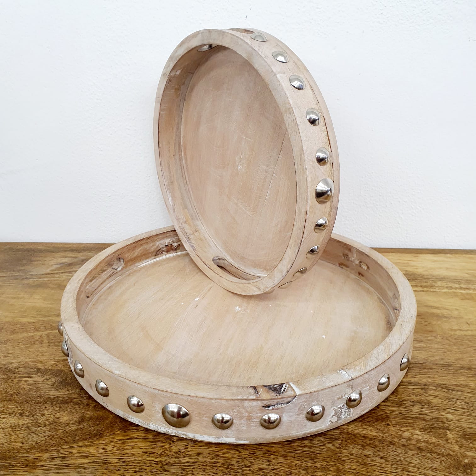 Liam Carved Wooden Tray
