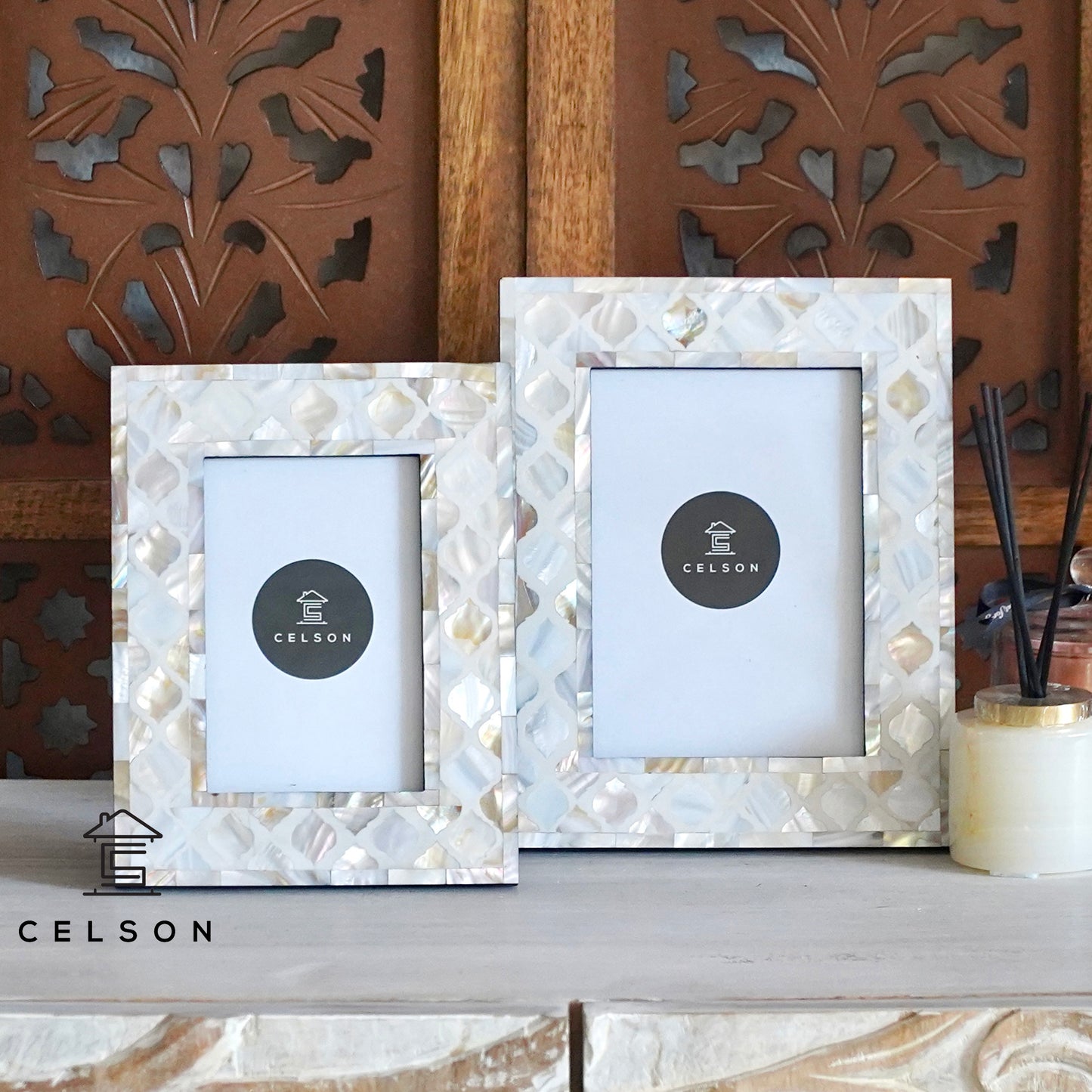 Ayla Mother of Pearl Inlay Photo Frame