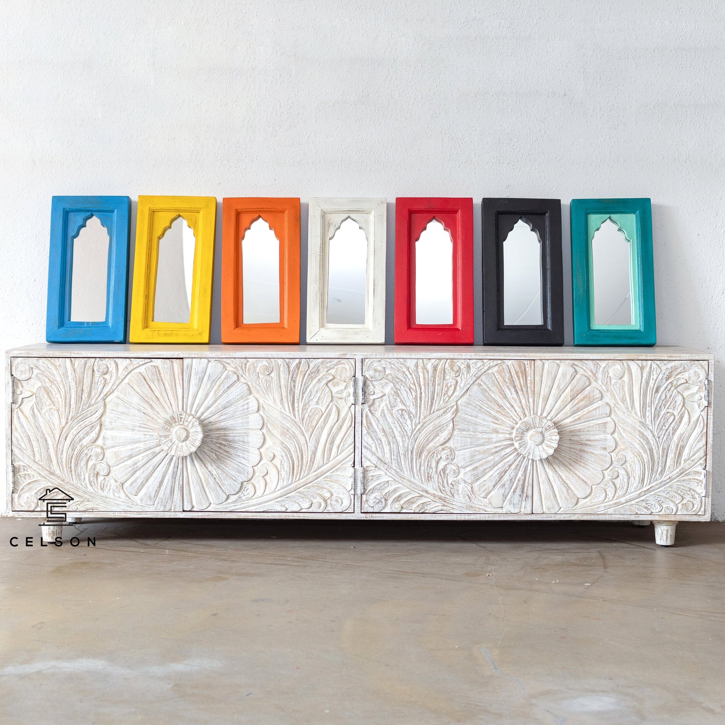Chrisy Hand Carved TV Cabinet