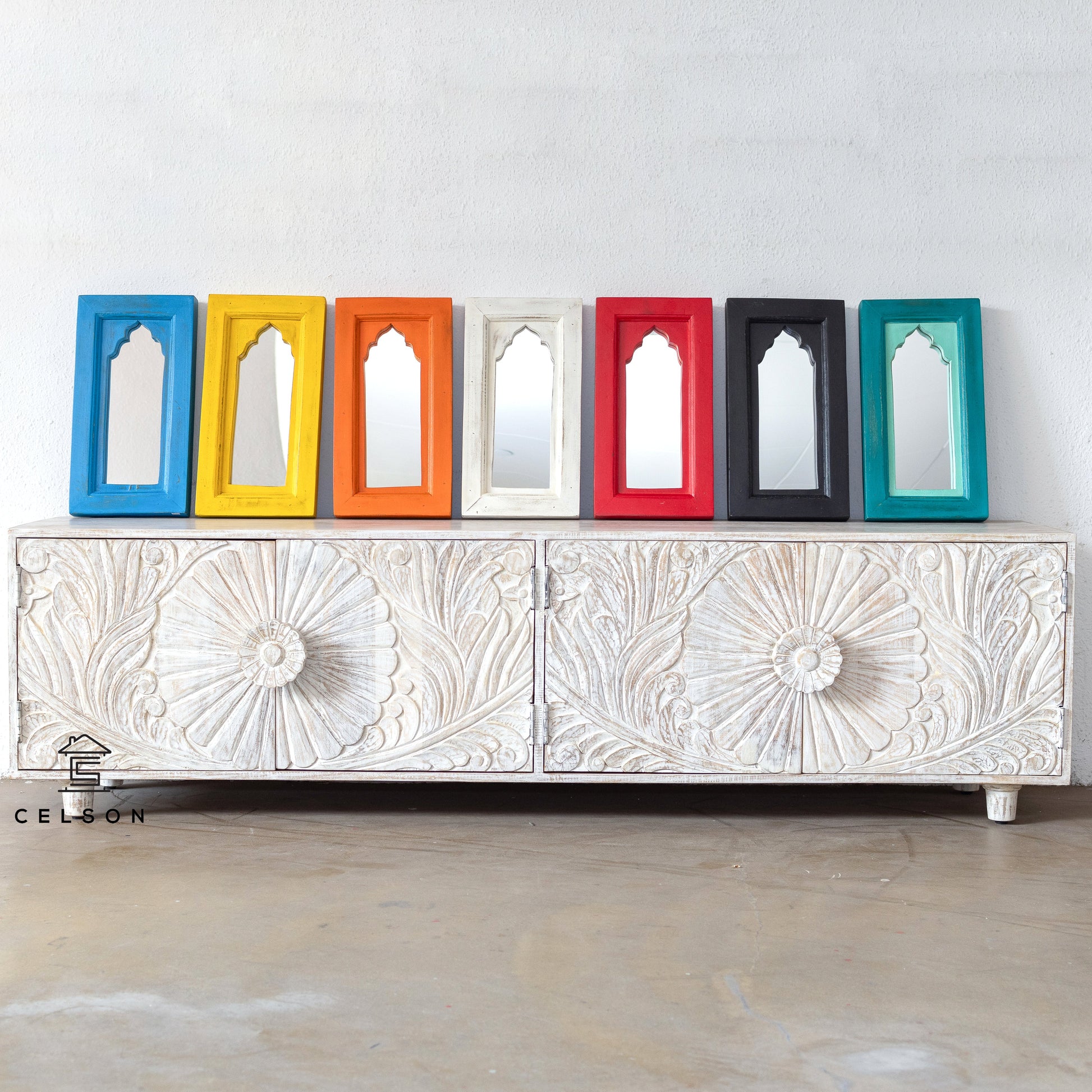 Chrisy Hand Carved TV Cabinet