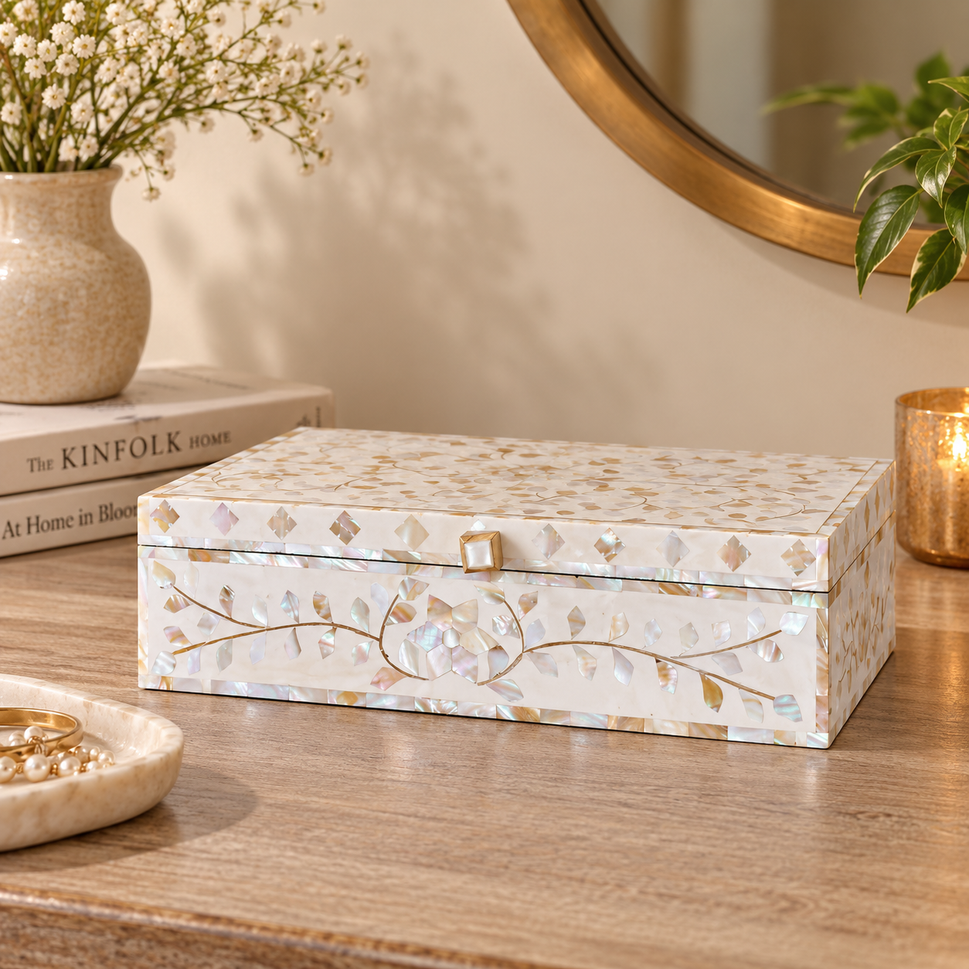 Jaren Mother of Pearl Inlay Box