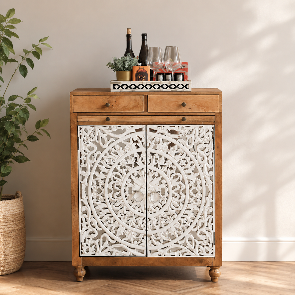 Royce Wooden Bar Cabinet