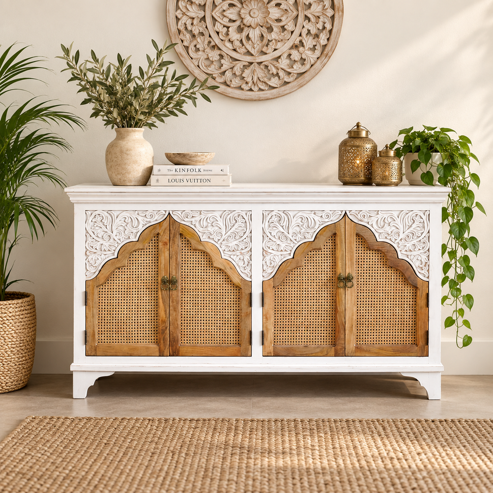 Isabelle Rattan Storage Buffet