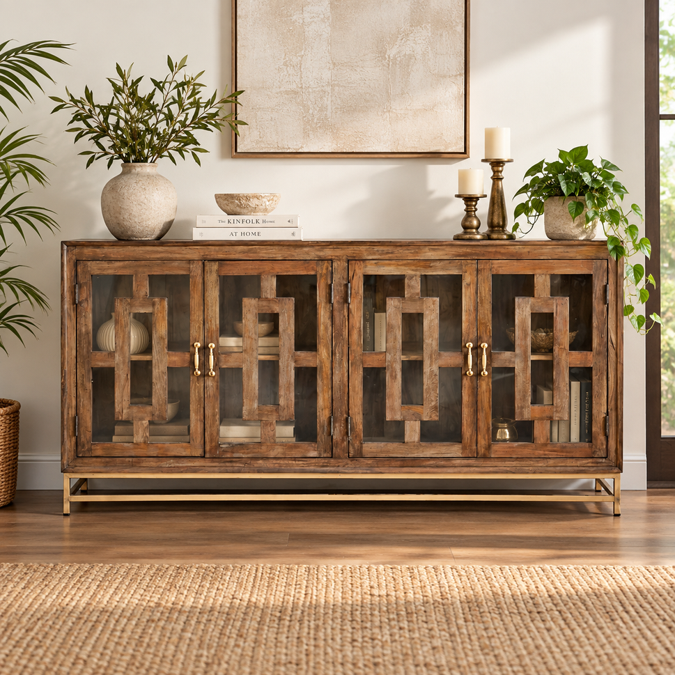 Howard Carved Wooden SideBoard