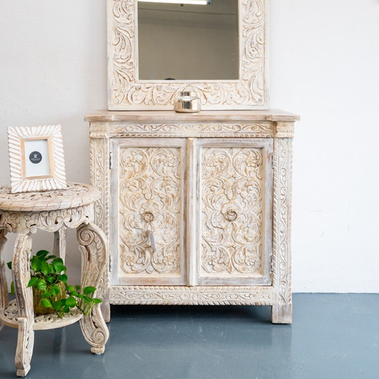 Ciri Carved Wooden Chest