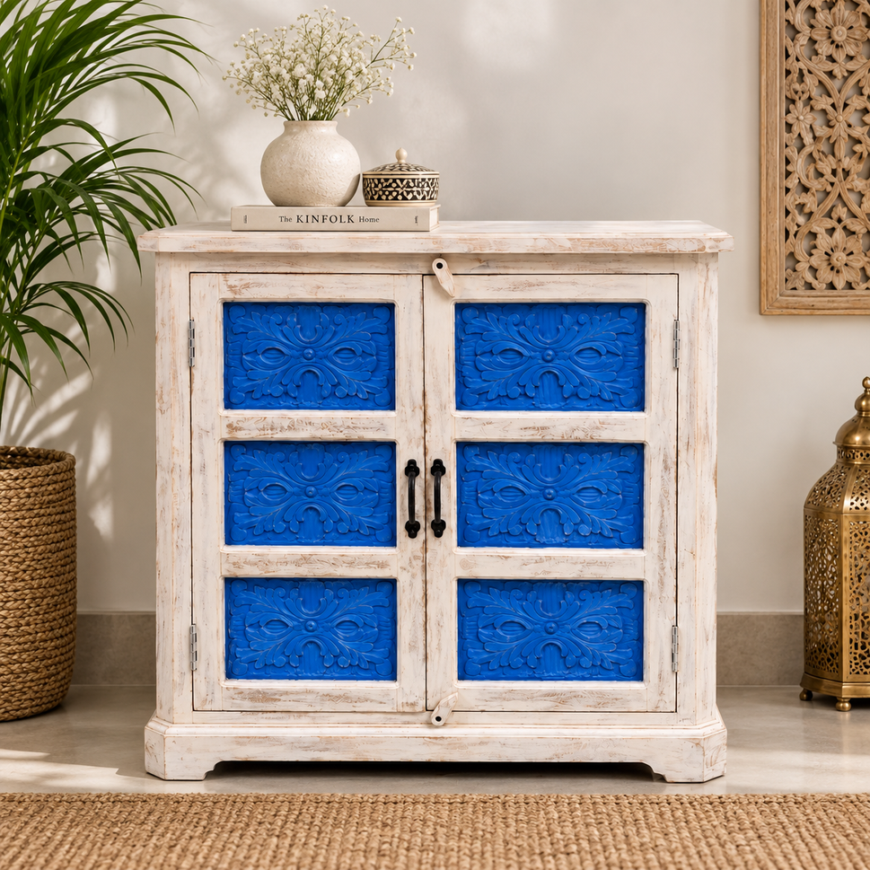 Naina Carved Wooden Cabinet