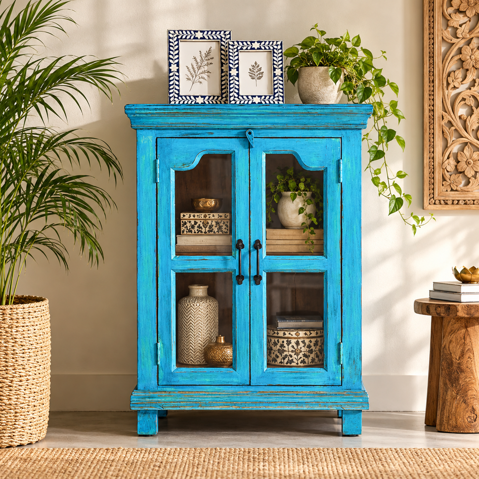 Gracie Carved Wooden Cabinet