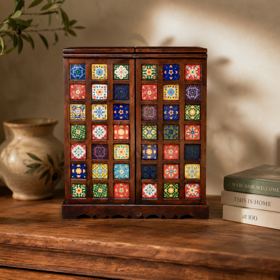 Troy Tile Bar Cabinet