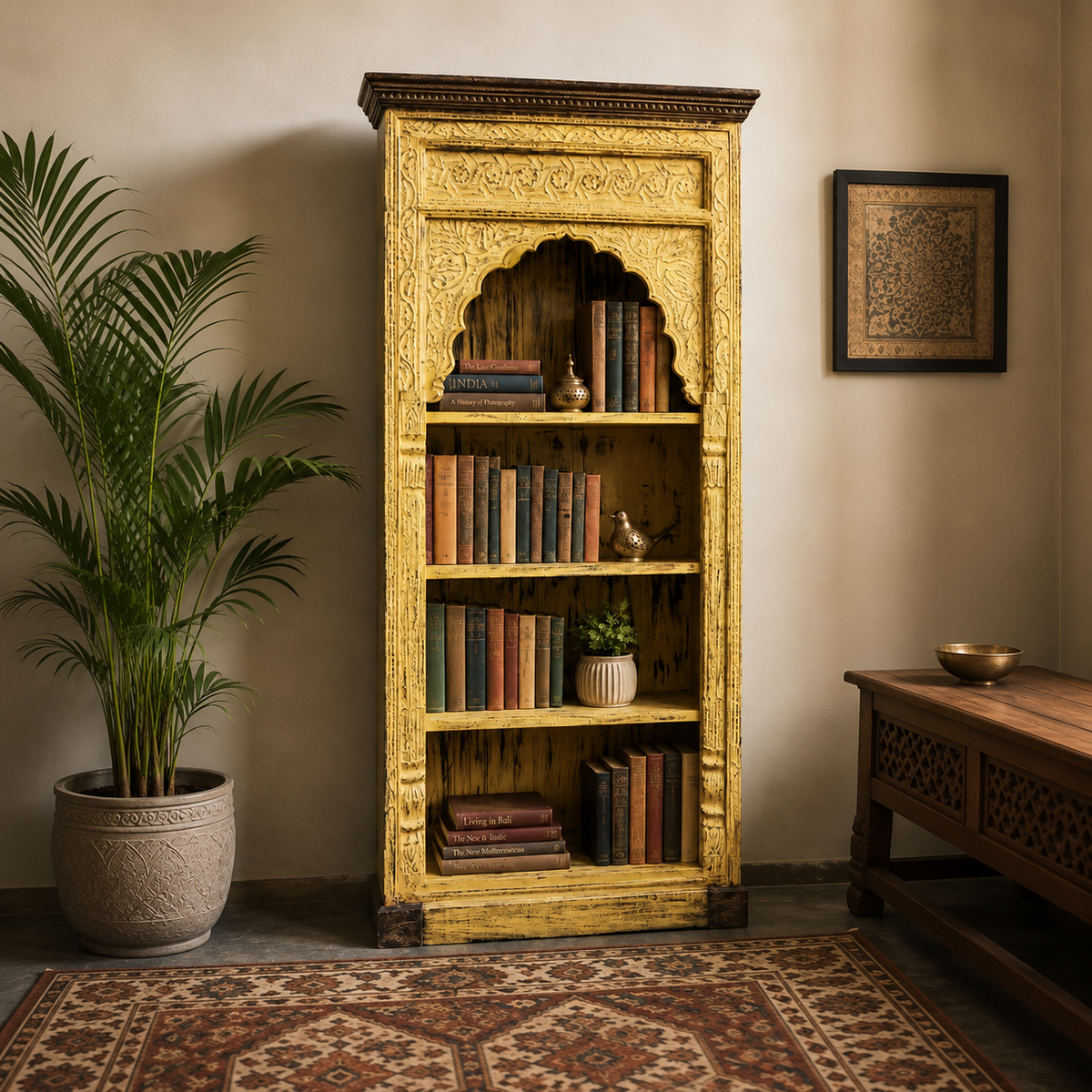 Daniel Carved Bookshelf