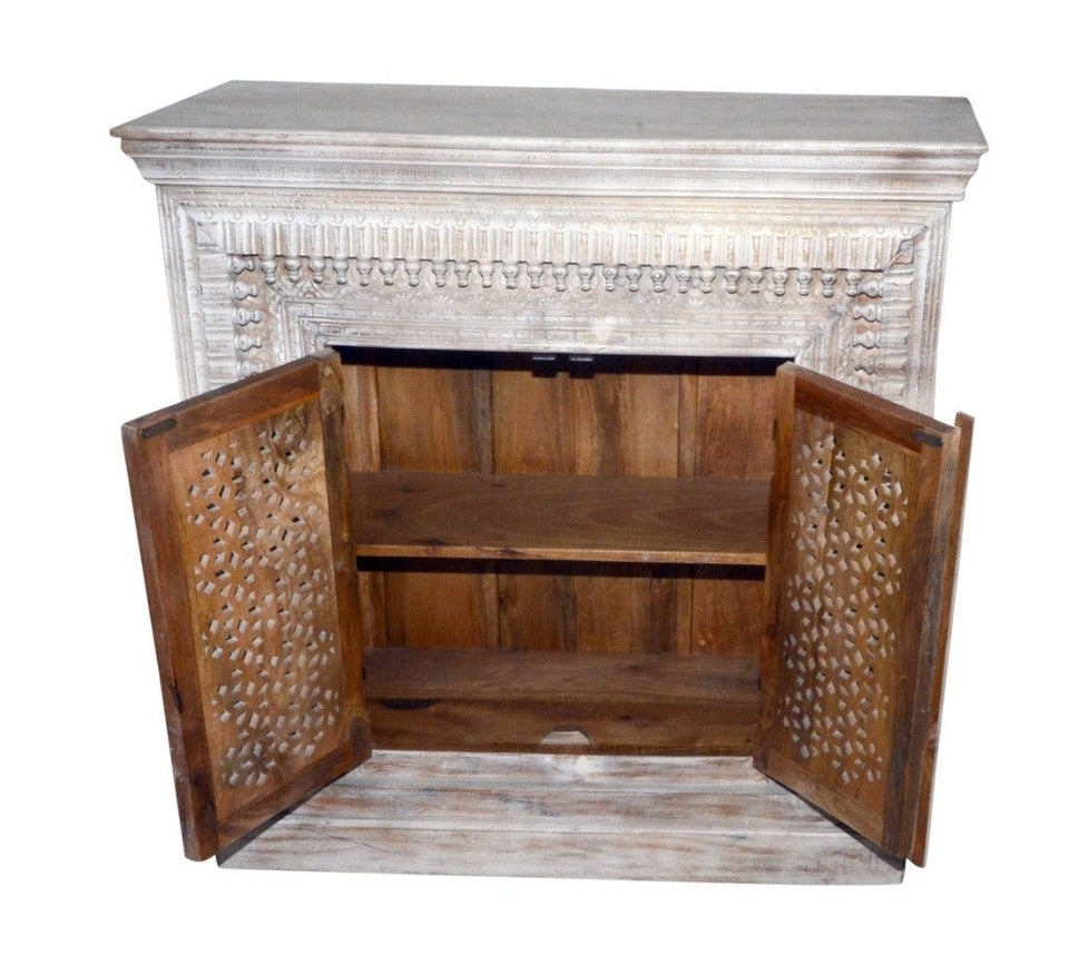 Marlon Carved Wooden Chest